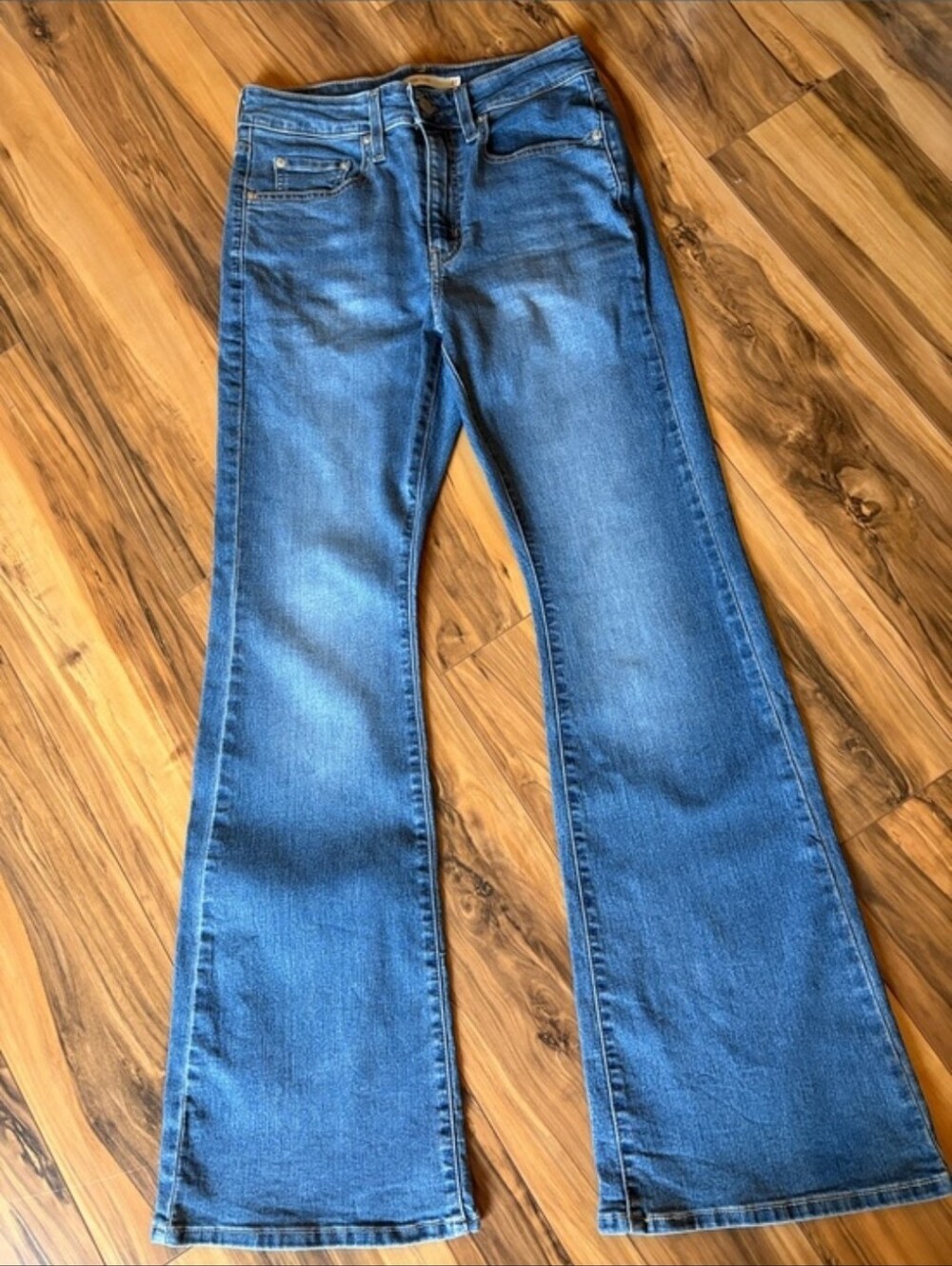 Levi's Indigo Blue Flared Jeans